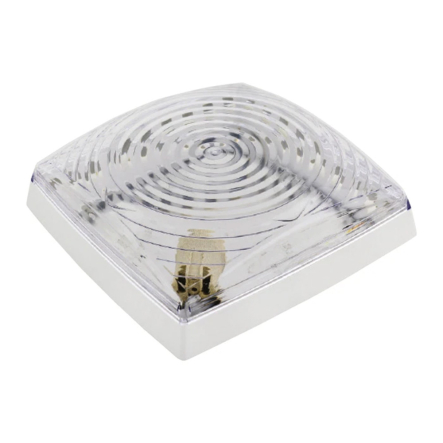 Светильник пластиковый HOROZ, Классика, Е27, IP20, max. 26W, квадрат, белый, 400-000-102 - 1