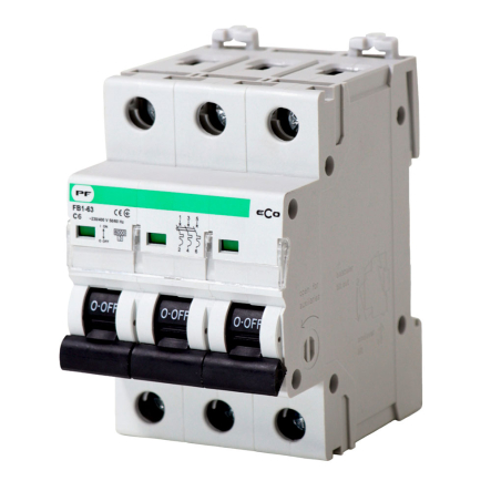 Автоматичний вимикач Promfactor ECO АВ2000/3, C 6A, AC 400 В, 6 кA, FB1C3006 - 1