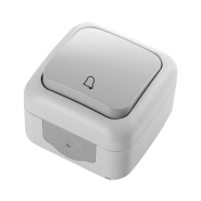 Кнопка дзвінка VI-KO Palmiye, IP54, сіра, 90555506