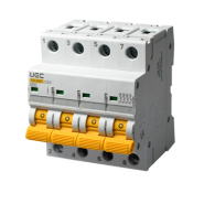 Автоматичний вимикач C63A, 4P, 4,5kА, UEC SB-M8, MCB45-4-063-C