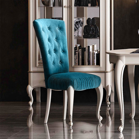 Стул Мебус 530х550х1100 дуб, одесса/платина ткань Solo Velvet