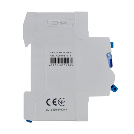 Устройство защитного отключения АСКО-УКРЕМ UTrust 1P+N 25А, 30mА АС, A0010210131