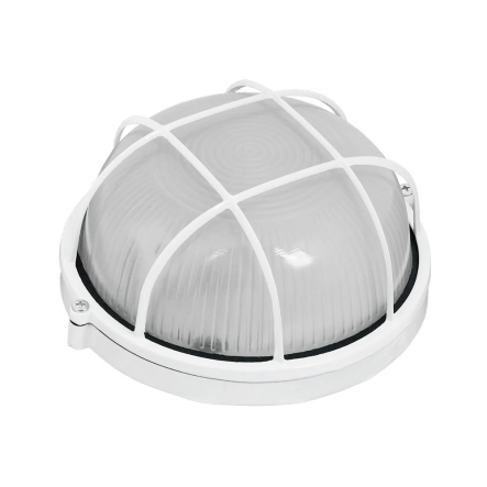 Светильник IEK НПП 1102, 100W, белый/круг, металл, с решеткой, IP54, LNPP0-1102-1-100-K01 - 1