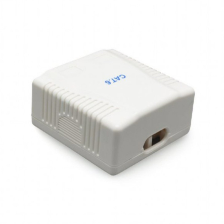 Розетка на 2 порта с экраном Cablexpert NCAC-2F6-01, RJ45, 6 cat - 1