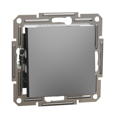 Кнопка самозажимная Schneider Electric ASFORA, антрацит, EPH0700171 - 1