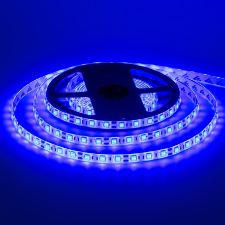 Светодиодная лента синяя 12V smd5050 60led/м 14,4W/м IP20 MTK 1015410 - 1
