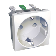 Розетка с з/к со шторками белая OptiLine 45