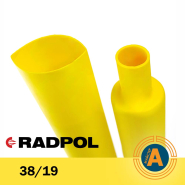 Трубка термоусаджувальна RADPOL, RCH1 38/19Х1-Z жовта