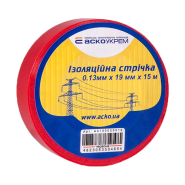 Изолента 0,13мм х 19мм 15м красная, АСКО-УКРЕМ, A0150020030