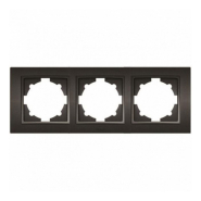 Рамка EL-BI Zena тройная, черная, 500-011100-227