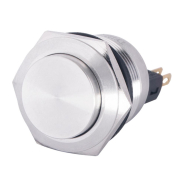 Кнопка металлическая АСКО-УКРЕМ TYJ 22-221, плоская с выступом 22мм 1NO+1NC, A0140010126