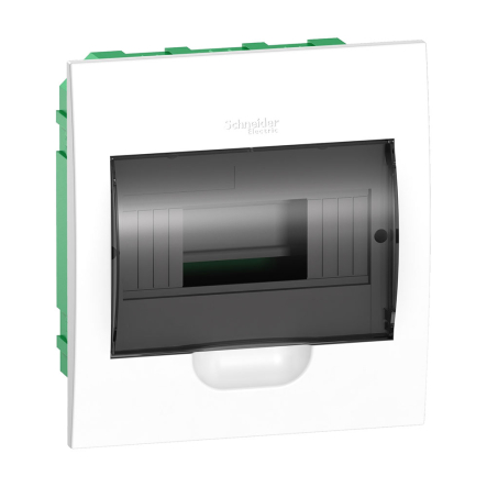 Щит пластиковый Schneider Electric Easy9 EZ9, встраиваемый, дымчатые двери, 1ряд /8м +2КК, EZ9E108S2F - 1