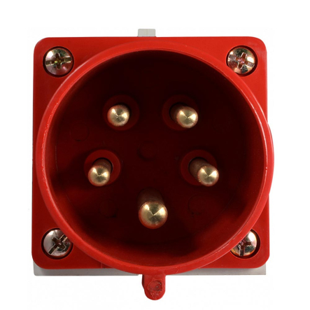 Вилка стационарная АСКО-УКРЕМ, A0080060006, ВС 32А/5 3Р+N+PE (525)