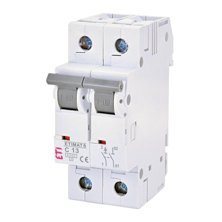 Автоматичний вимикач ETIMAT 6 1p+N С 13А (6 kA), 2142515 - 1