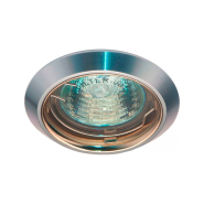 Светильник точечный Feron DL1018, MR16, GU5.3, 50W, блестящий алюминий золото