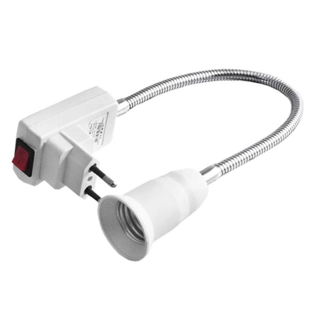 Вилка + кнопка + патрон Е27 Lemanso длина 30см / LM751-30 - 1