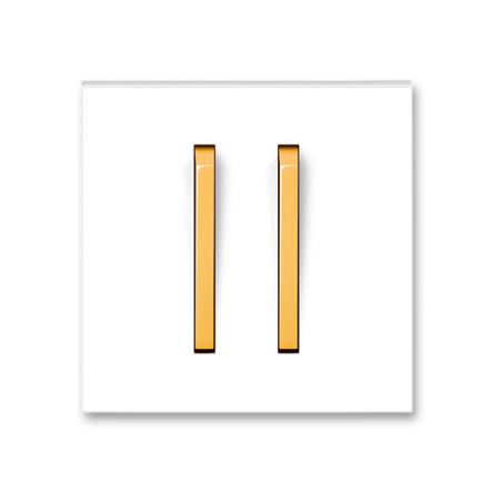 Клавиша двойная белый/оранжевый лед Neo - 1