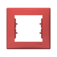 Рамка 1 пост Schneider Electric Sedna, червона, SDN5800141