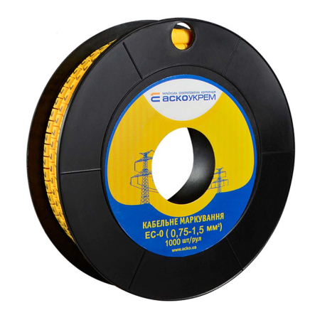 Кабельный маркер АСКО-УКРЕМ ЕС-0, 0,75-1,5 кв.мм., символ "7", A0150080040 - 1