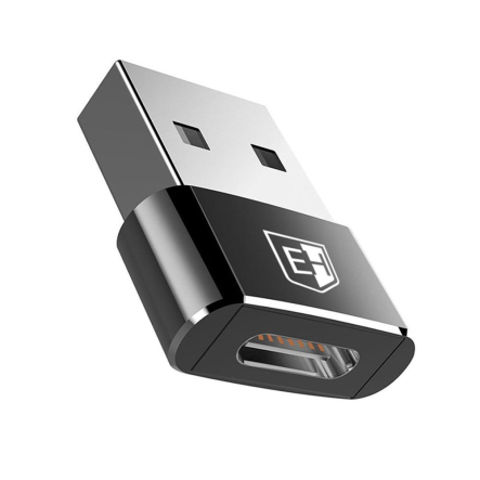Перехідник (адаптер) з USB на Type C 3А 5-20В, 10Вт, ElectroHouse EH-ATCUSB - 1