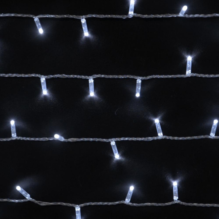 Гирлянда внешняя DELUX, STRING, 200LED, 20м, (2х5м), белая/прозрачная, IP44 - 1