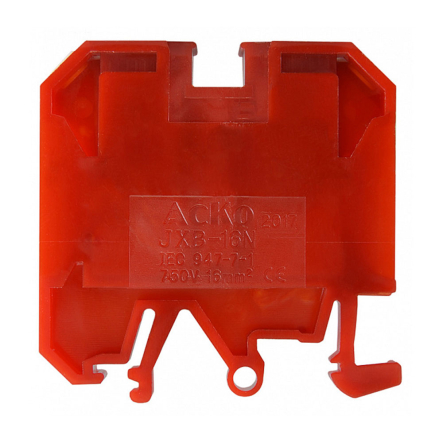 Клеммник винтовой JXB-16х35 красный, АСКО-УКРЕМ, A0130010037 - 1