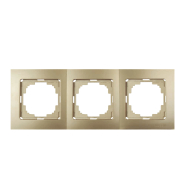 Рамка Nilson Touran тройная универсальная золото, 24150093