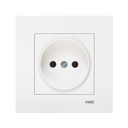 Розетка одинарная VIKO KARRE, 90960007, белая - 1