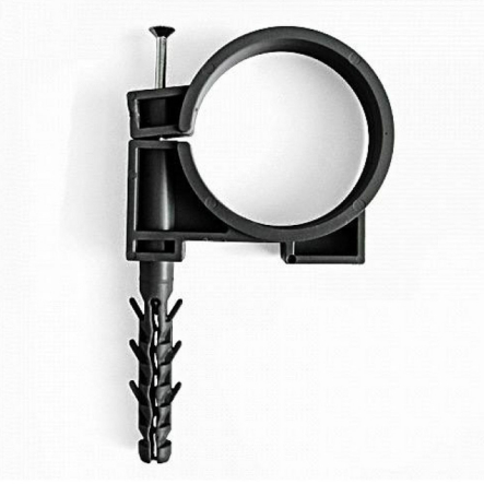 Обойма для труб та кабелю СКІМ С0800012, Ø&nbsp;13-14&nbsp;мм., упак. – 50 шт., чорна - 1