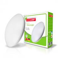 Светильник LED накладной EUROLAMP NEW, 12W, 4000K, круг, 172х40мм, матовий