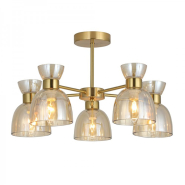 Светильник Ardero BL1250-2ARD MARSEILLE, под лампу E14х5, ⌀545х250 мм, золотой