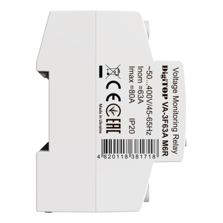 Реле напряжения/тока DigiTOP VA-3F63A M6R
