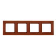 Рамка 4 поста Legrand Etika, 672574, какао