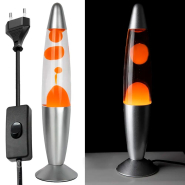 Світильник-нічник Лава лампа 37см, 25Вт, 220В, помаранчевий