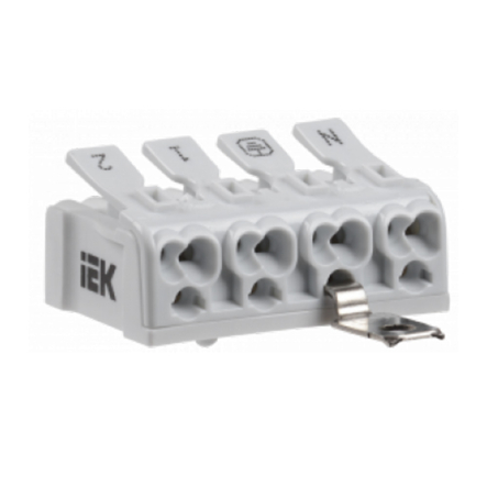 Клема пружинна сполучна КСПнз4-2L+N+PE IEK - 1