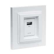 Розетка USB-ЗАРЯДКА, Mono Electric, DESPINA, білий, 102-190005-177