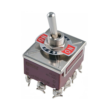 Тумблер KN3C-403 (AA)-BN ON-OF-ON 12p 15A 250V АСКО, A0140060025 - 1