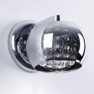 Бра Zuma line Crystal W0076-01D-F4K9, 1xG9x42W, 26x22х21 см,  хрустальный