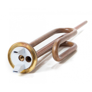 Тен 2000W/230V, фланець, гнутий під анод м6 для водонагрівача