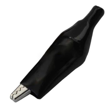 Затискач тестерний великий L-50 мм, чорний, 9-0009BK - 1