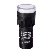 Сигнальна арматура АСКО-УКРЕМ AD16-16DS 24V АC/DC, біла, A0140030039