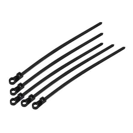 Хомут із майданчиком під гвинт нейлоновий АСКО-УКРЕМ 150х4 чорний (100шт) - 1