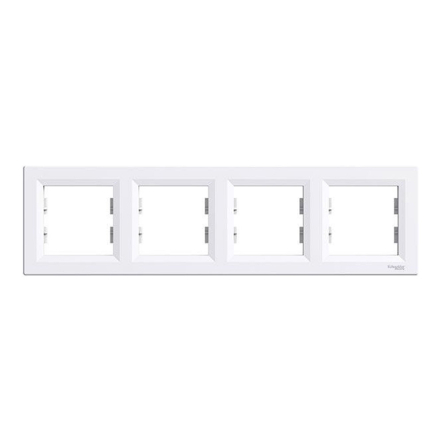 Рамка 4-постова, горизонтальна, Schneider Electric ASFORA, біла, ЕРН5800421 - 1
