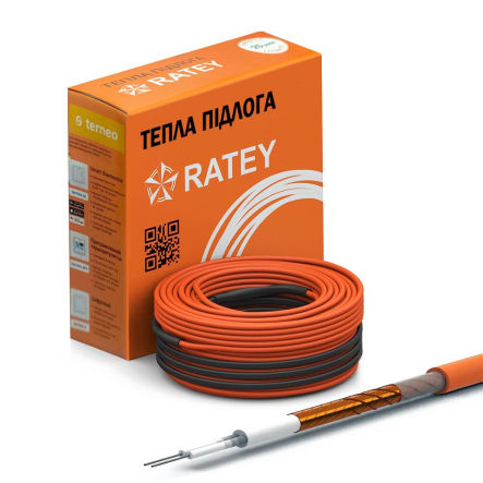 Нагрівальний кабель RATEY RD1 0,670 кВт, 37.4м, 3.7mm - 1