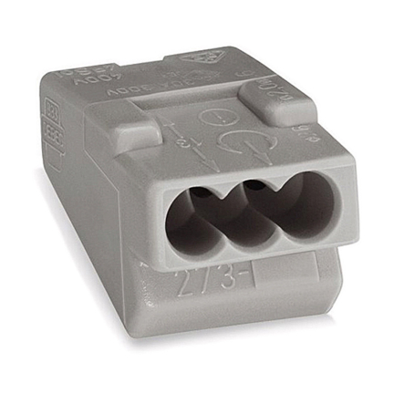 Клемник WAGO 3 *(1,5-4,0 мм. кв.) самозажимний гель наповнювач - 1