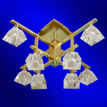 Люстра Sneha 8601/4+4 ST/GD/WT, G4x8x12V, золото, білий - 1