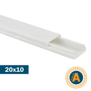 Канал кабельный Basic 20х10 мм/2000мм ECOHOME, ECO040010020