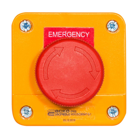 Пост "Аварийный Стоп" одноместный АСКО-УКРЕМ XAL-J174, A0140020010
