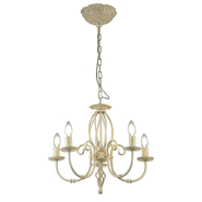 Люстра ALTALUSSE INL-6142P-05 Ivory White, E14, 5x40W