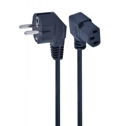 Кабель силовой Cablexpert PC-186A-VDE1B-1.5M, CEE7/7-C13, длина 1.5 м, VDE, вилка углом 90 - 1